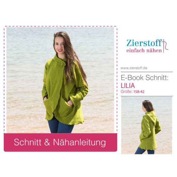 E-Book - Kuscheljacke „LILIA“, Gr. 158 – Damengr. 46